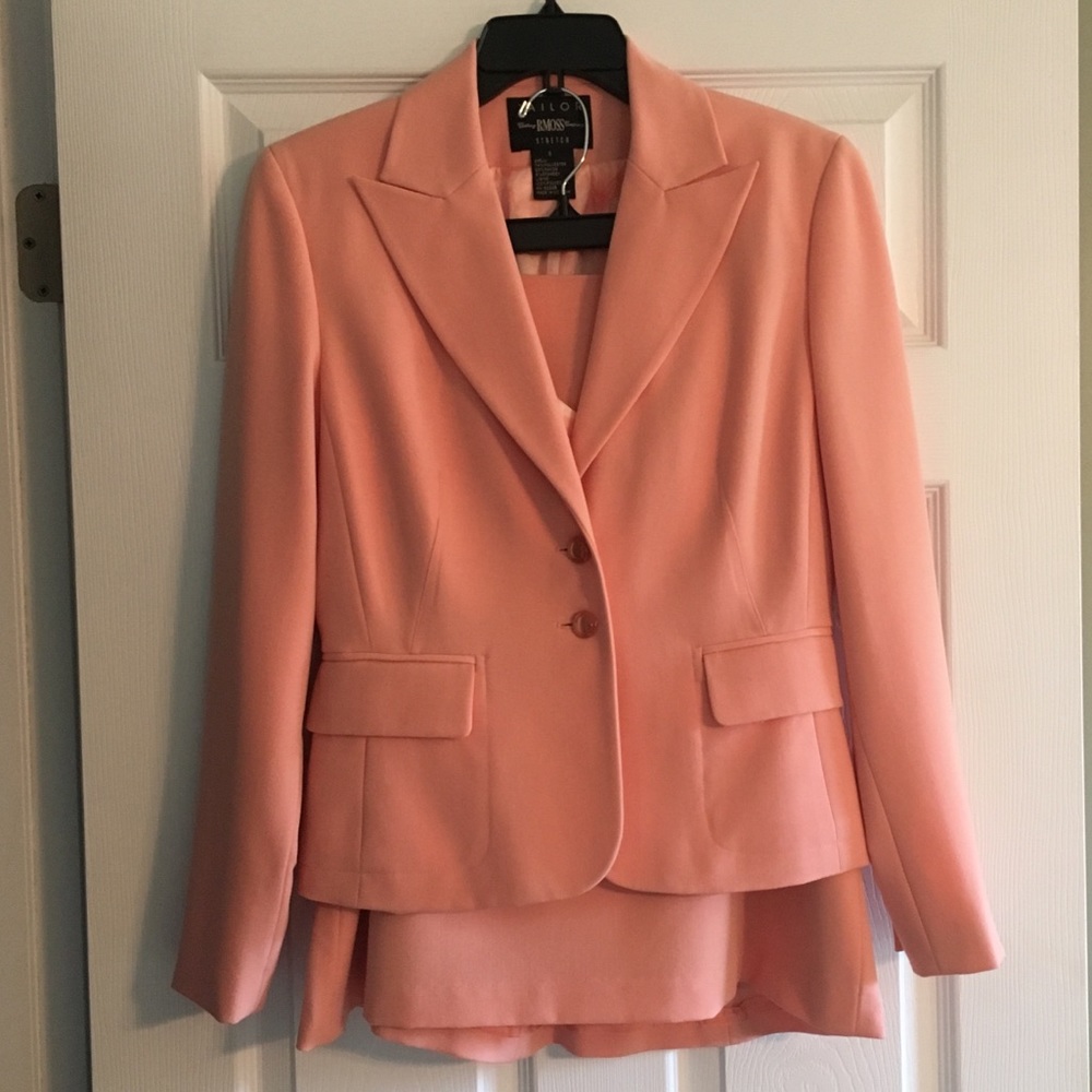 Peach Skirt Suit